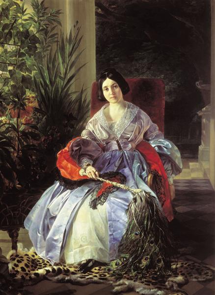 Portrait of Princess Ye. P. Saltykova, 1841 - Karl Pawlowitsch Brjullow