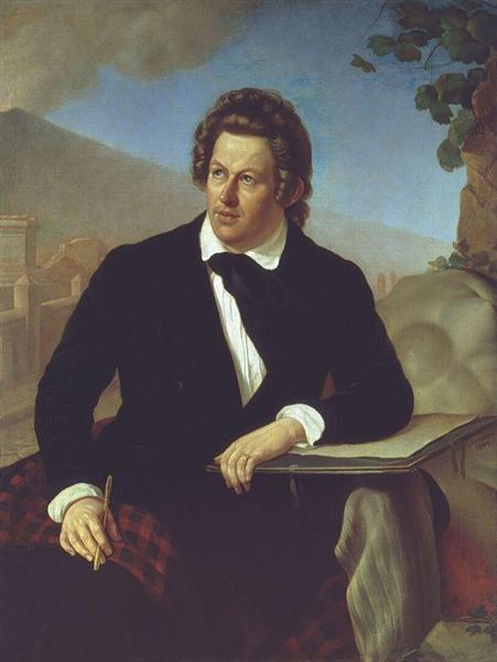 Portrait of Zavyalov Fedor, 1844 - Karl Pawlowitsch Brjullow