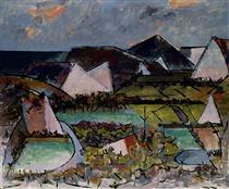 The Gale at Force Hollow - Karl Knaths