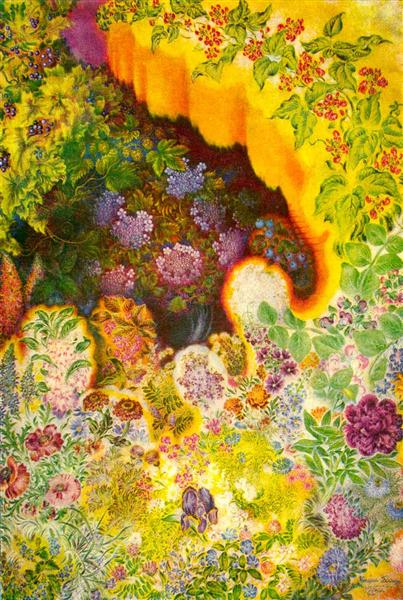 Декоративні квіти, 1945 - Катерина Білокур