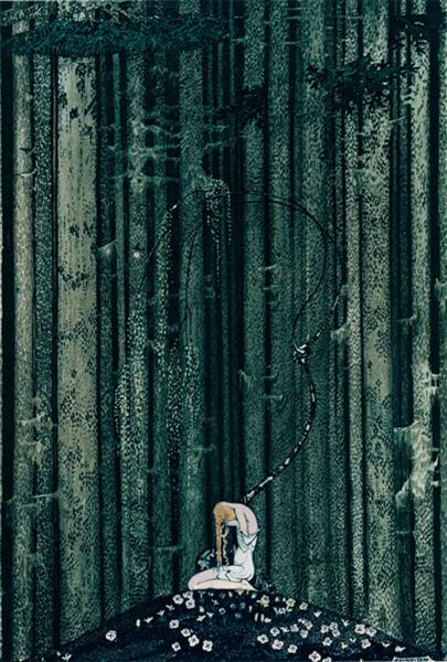 In the Midst of the Gloomy Thick Wood - Kay Nielsen