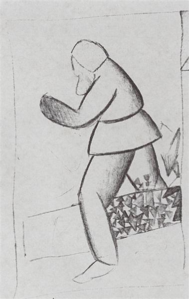 Carpenter, 1911 - Kazimir Malevich
