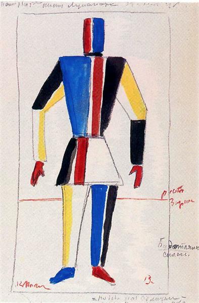 The Athlete of the Future, 1913 - Kazimir Malevich