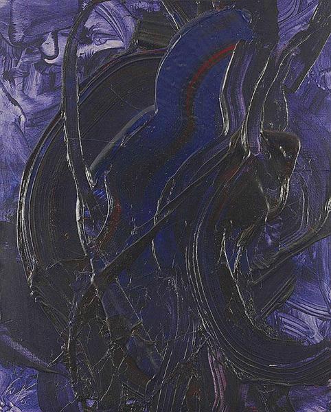 Tomomori jusui (Blue Fudo Flame), 1973 - Kazuo Shiraga
