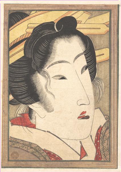 Rejected Geisha from Passions Cooled by Springtime Snow, 1825 - 溪齋英泉