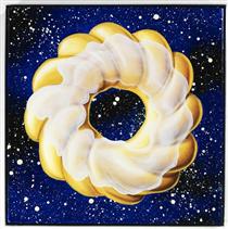Glazed Cruller in Space - Kenny Scharf