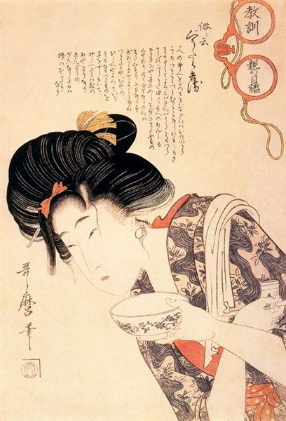 Middle Class Mother and Daughter - Utamaro