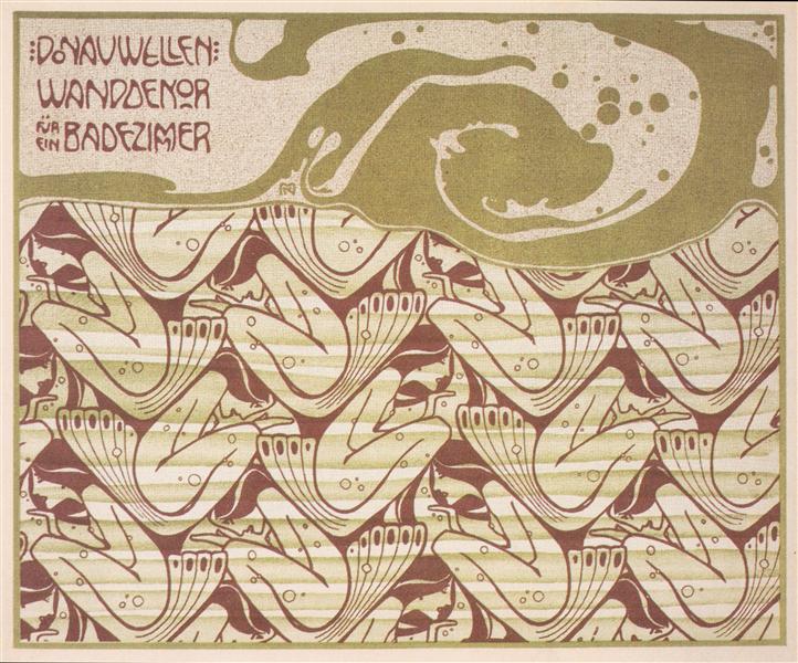 Danube waves, 1901 - Коломан Мозер