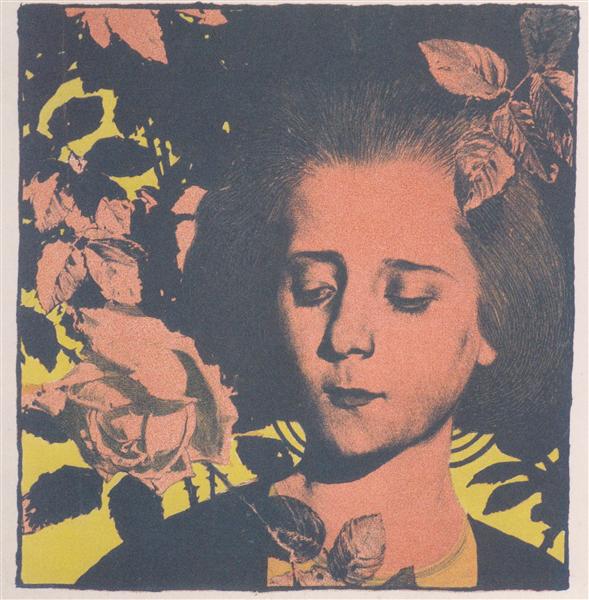 Girl in rose, 1898 - Коломан Мозер