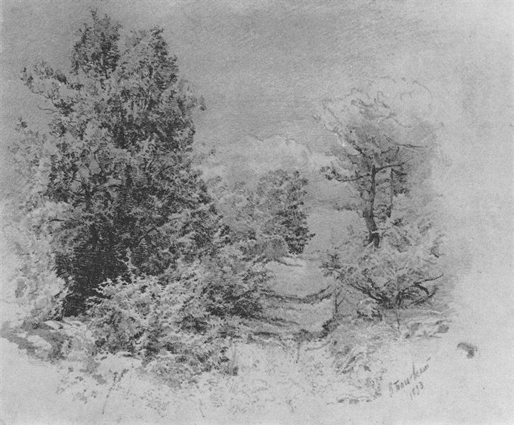 Trees, 1893 - Konstantin Bogaevsky