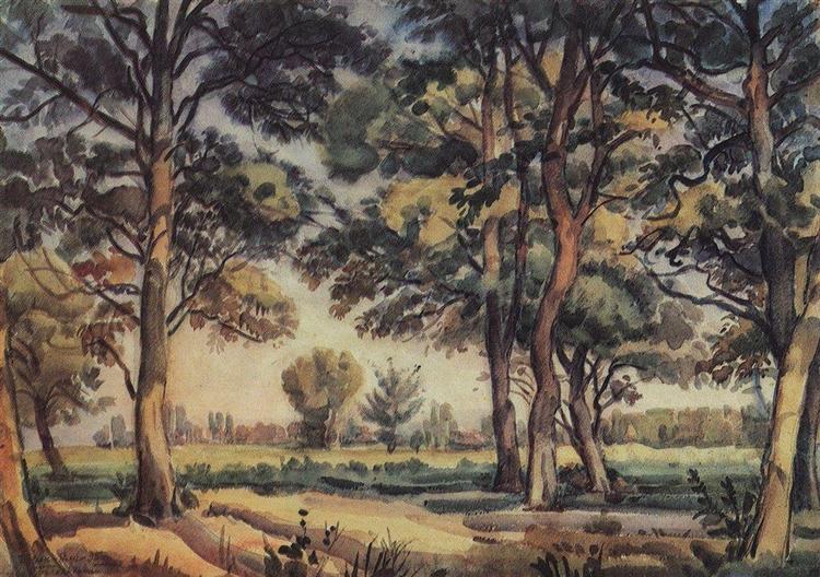 Trees, 1935 - Konstantin Bogaevsky