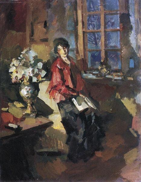 Актриса Надежда Комаровская, 1919 - Константин Коровин