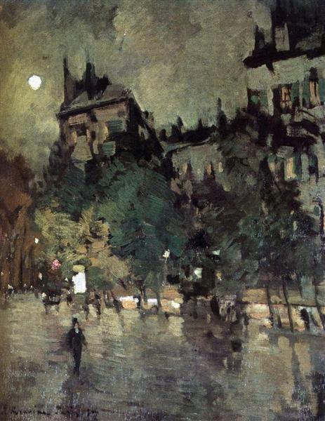 Париж после дождя, 1900 - Константин Коровин
