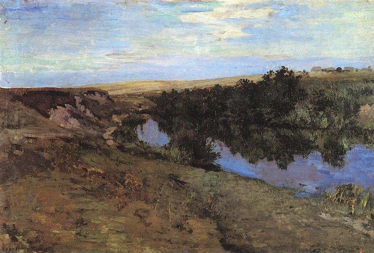 River in Menshov, 1885 - Konstantin Alexejewitsch Korowin