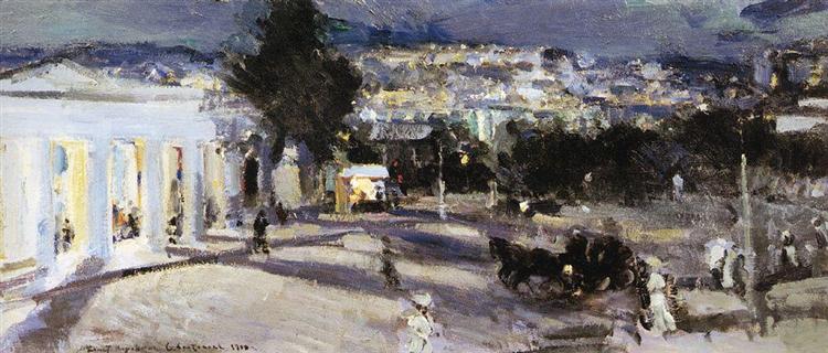 Sevastopol in the evening, 1915 - Konstantin Alexejewitsch Korowin