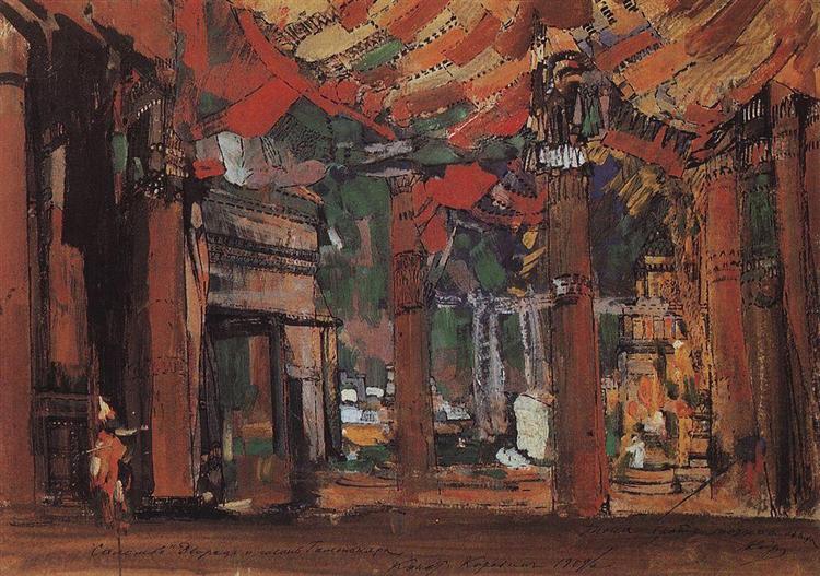 The palace and the harbor, 1909 - Konstantin Korovin