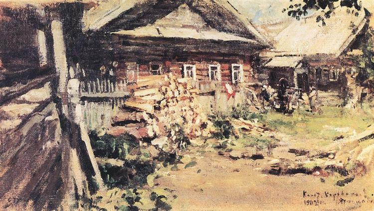 Village, 1902 - Konstantin Alexejewitsch Korowin