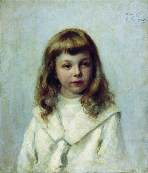 Portrait of the Girl - Konstantin Makovsky