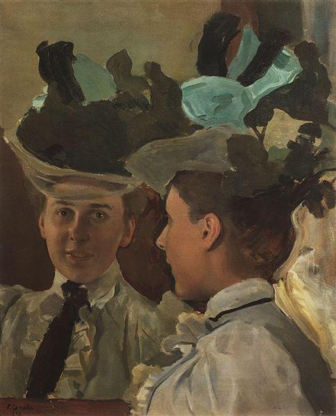 Lady at the Mirror, 1898 - Konstantin Somov
