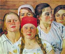 Podmoskovnaya youth. Ligachevo - Костянтин Юон
