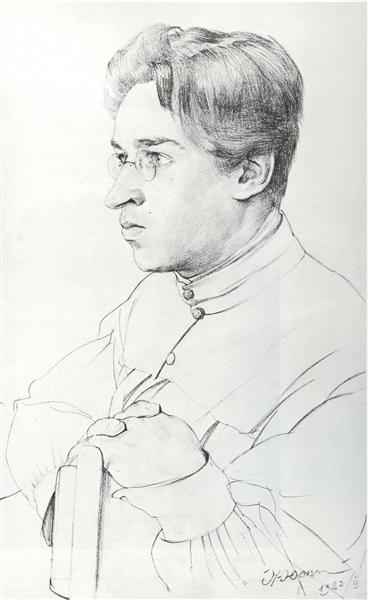 Portrait of I.K. Yuon, the artist's son, 1923 - Konstantin Yuon