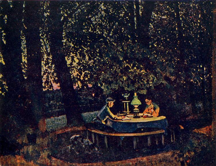 The August Evening. Ligachevo, 1922 - Konstantin Yuon
