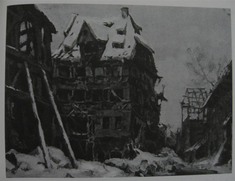 Albrecht Durer House in Nuremberg, 1945 - Кукринікси