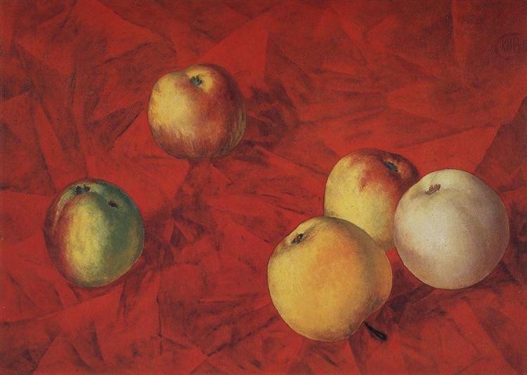 Apples, 1917 - Kuzma Petrov-Vodkin