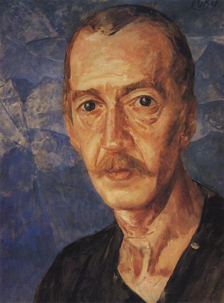 Portrait S.D. Mstislavsky, 1929 - Kuzma Petrov-Vodkin