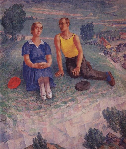 Spring, 1935 - Kuzmá Petrov-Vodkin