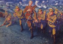 On the Line of Fire - Kusma Sergejewitsch Petrow-Wodkin