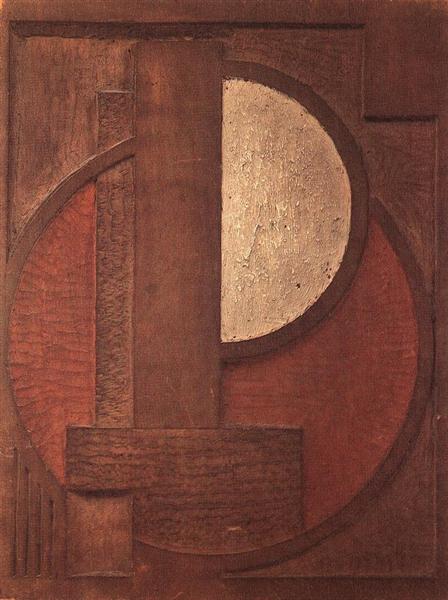 Wooden Relief, 1923 - Lajos Kassak
