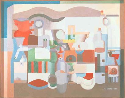Still Life with Numerous Objects, 1923 - Ле Корбюзье