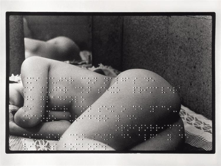 Union Libre (poem by André Breton embossed in Braille on a photograph), 2004 - León Ferrari