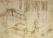 Design for a Flying Machine - Léonard de Vinci