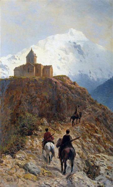Caucasian view, 1889 - Лев Лагорио