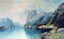 Fjord in Norway - Лев Лагорио