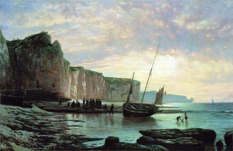 Normandy Beach, 1859 - Lew Felixowitsch Lagorio