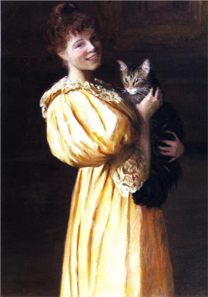 Edith with Lierre, 1895 - Лілла Кабот Перрі