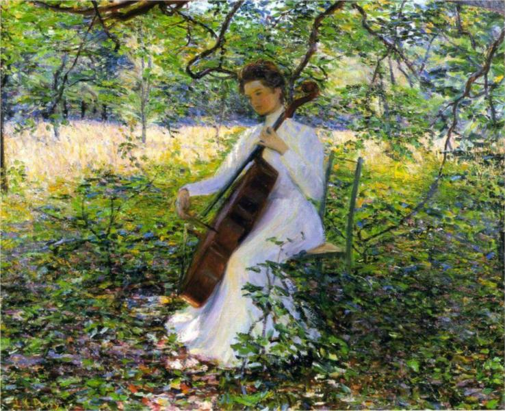 The Violoncellist, 1907 - Lilla Cabot Perry