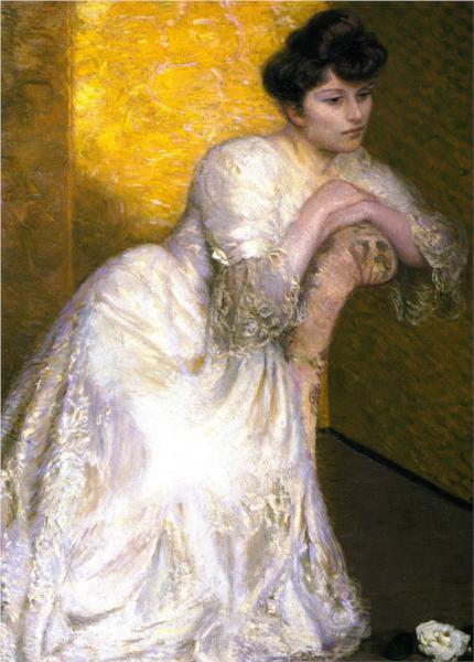The Yellow Screen, 1907 - Лила Кэбот Перри