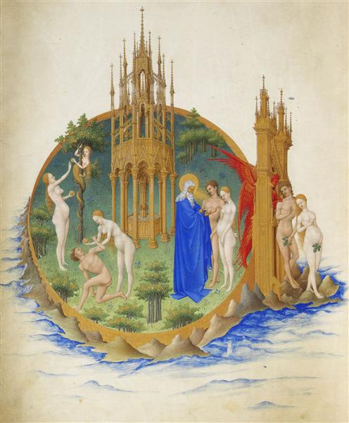 The Fall and the Expulsion from Paradise - Hermanos Limbourg