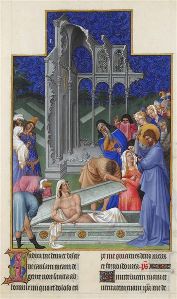 The Raising of Lazarus - Limbourg brothers