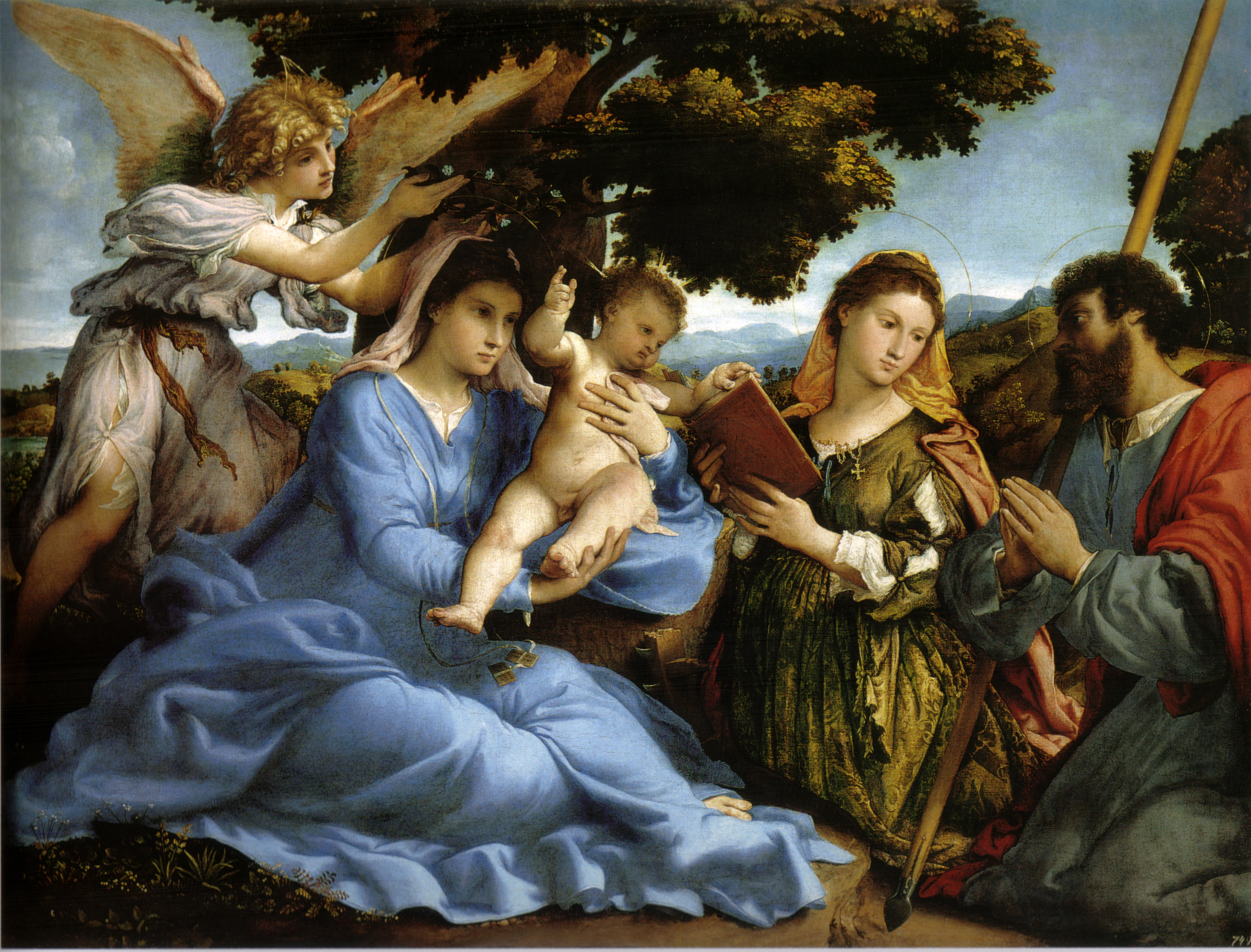 Výsledok vyhľadávania obrázkov pre dopyt lorenzo lotto madonna and child with saints"
