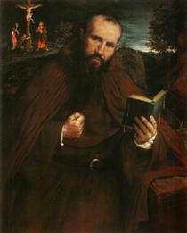 Portrait of Fra Gregorio Belo di Vicenza - Лоренцо Лотто