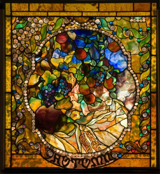 Autumn panel from the Four Seasons window, 1900 - Louis Comfort Tiffany