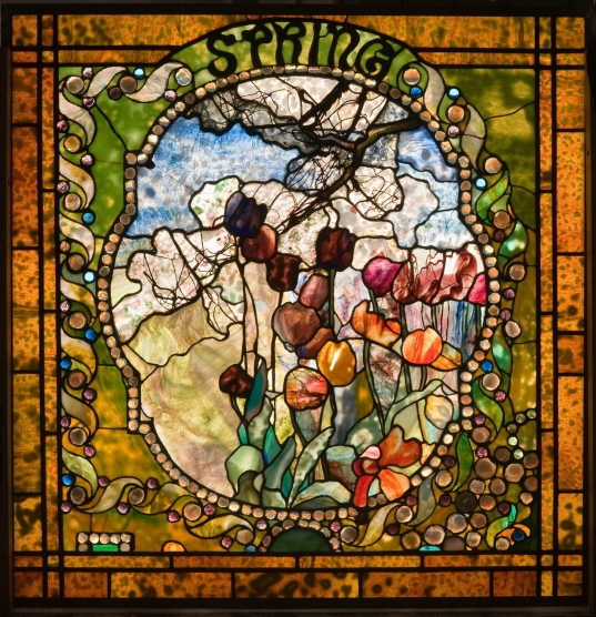 Spring panel from the Four Seasons window, 1900 - Louis Comfort Tiffany