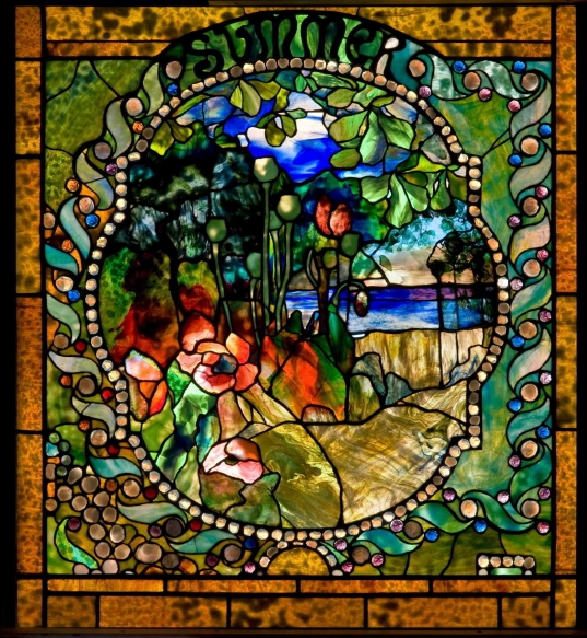 Summer panel from the Four Seasons window, 1900 - Louis Comfort Tiffany