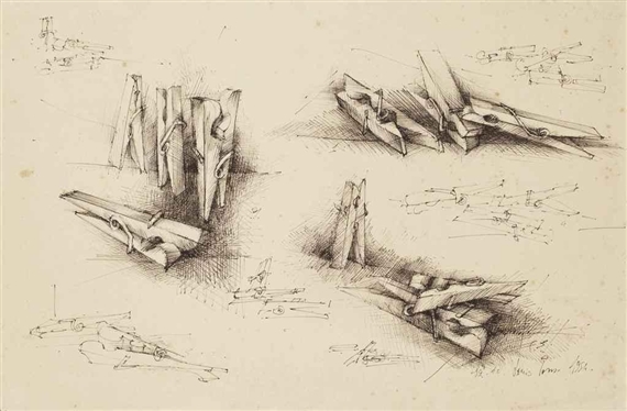 Les pinces à linge, 1954 - Луи Понс