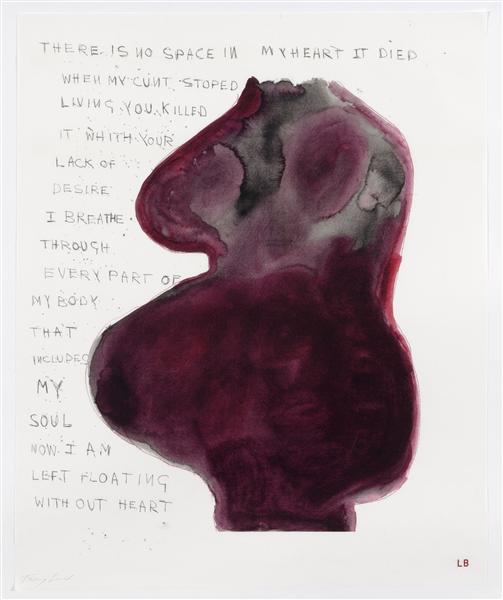 When my cunt stopped living, 2010 - Louise Bourgeois